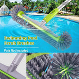 Swimming Pool Cleaning Brush Corner Scrub Brush Pool Wall Floor Cleaner Tool
