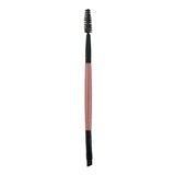 Eyebrow Brush Dual-Ended Duo Brow Eyeliner Angled Cut Spoolie Brush Makeup Tools - Pink
