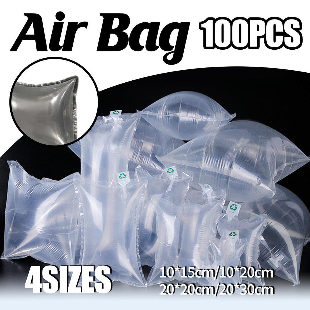 100pcs Inflatable Air Column Bag Bubble Wrap Cushion Packaging Buffer Filling - 10x20cm