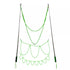 Double Pole Bubble Rope for Giant Bubble Show Outdoor Party Fun Activity - Green
