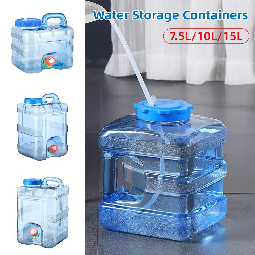 Outdoor Water Bucket Household Storage Car Water Tank Drinking Water Storage - 7.5L