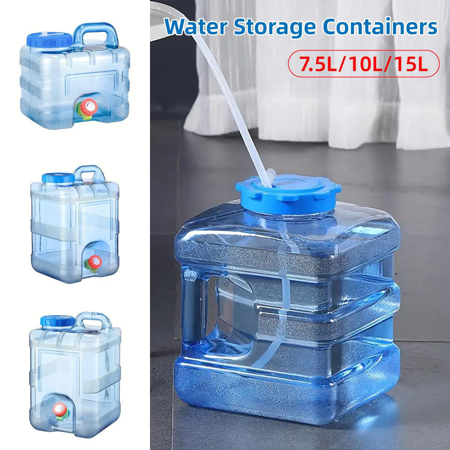 Outdoor Water Bucket Household Storage Car Water Tank Drinking Water Storage - 7.5L