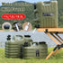 Outdoor Camping Water Storage Bucket with Faucet Portable Square Drinking Tank - 11L