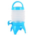 5.5L Outdoor Water Container Camping Folding Water Beer Juice Travel Bucket Use - Blue