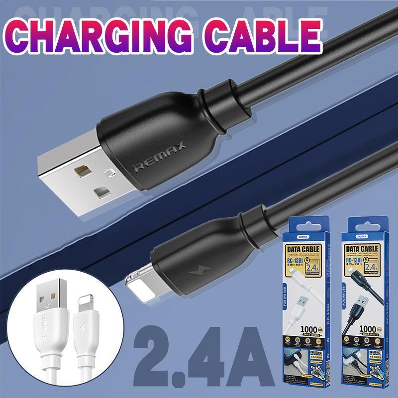 2.4A USB Fast Charger Phone Cable Data Cord For iPhone14 13 12 11Pro Max XR iPad - White