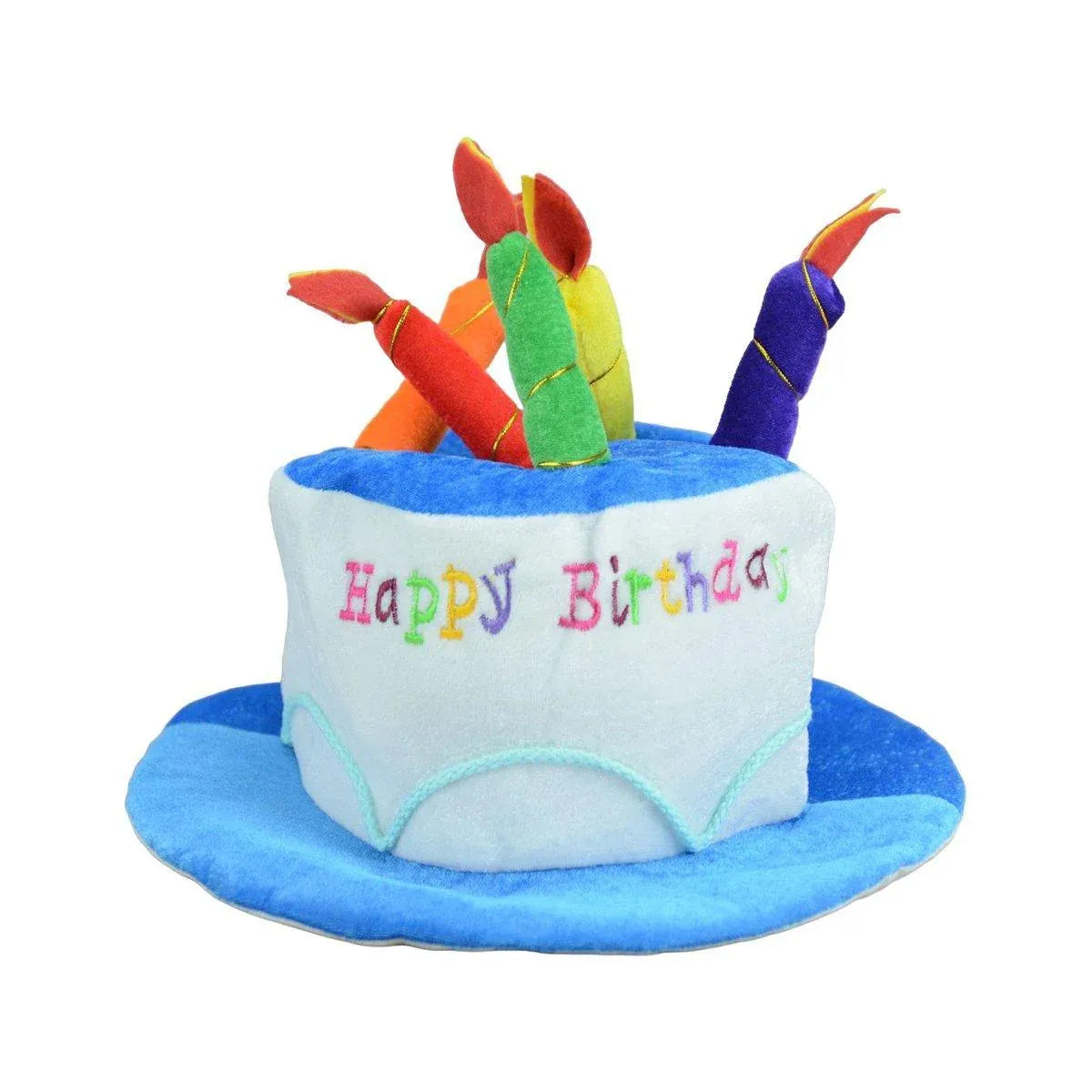 Birthday Cake Hat Party Supplies Fun Performance Masquerade Celebration Hat - Blue