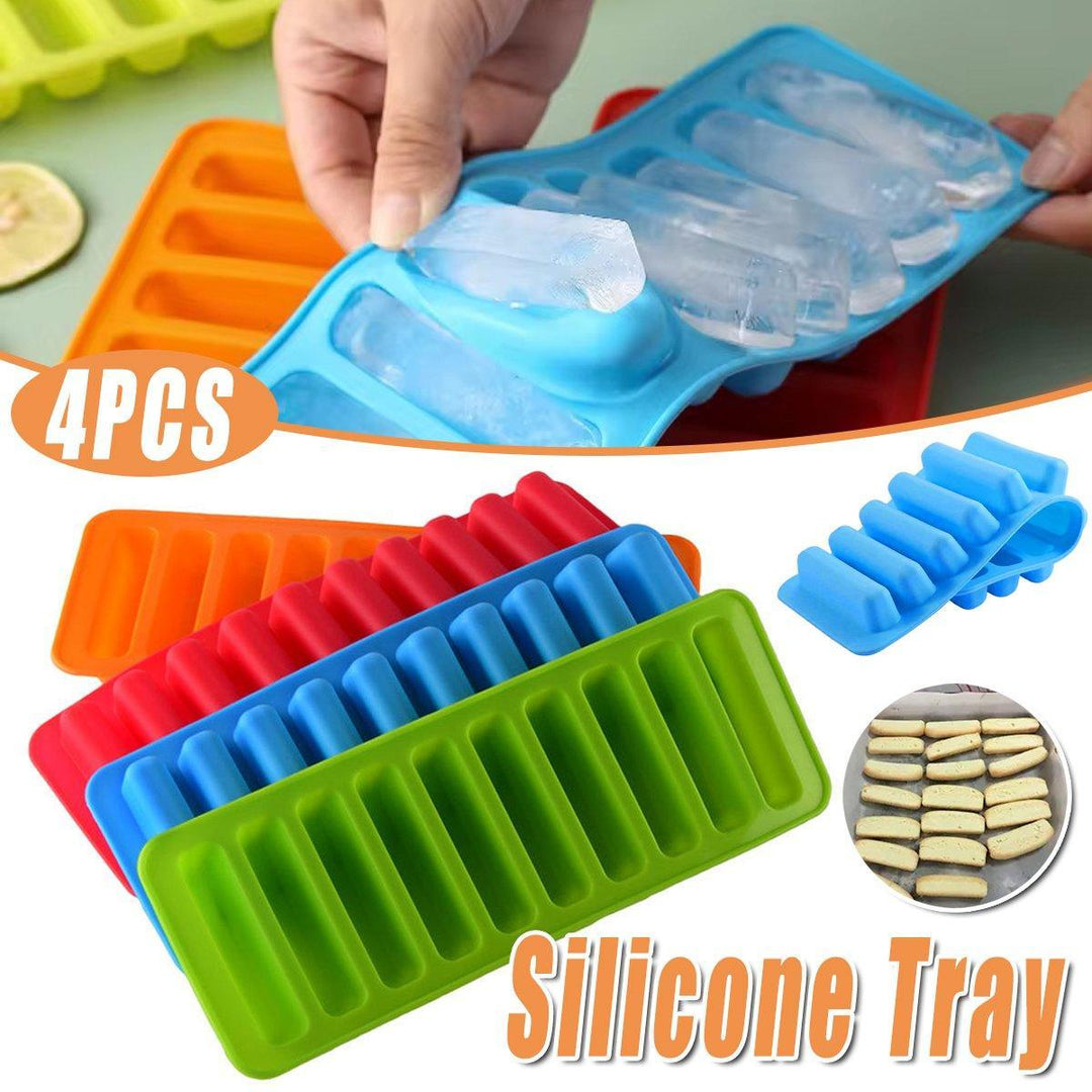 Silicone Baking Mould Finger Shaped Molds Cookie Ice Tray Chocolate Long Strips