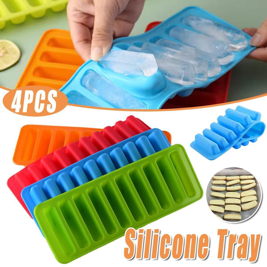 Silicone Baking Mould Finger Shaped Molds Cookie Ice Tray Chocolate Long Strips