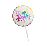 Happy Birthday Anniversary Wedding CakeCardboard Topper Acrylic Party Decoration - 15
