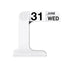 Creative Desktop Flip Calendar Table Calendar For Living Room Office Decorative - White