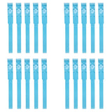 Cow Identification Bands 20PCS Adjustable Foot Rings Multi Colour Tags Livestock - Blue