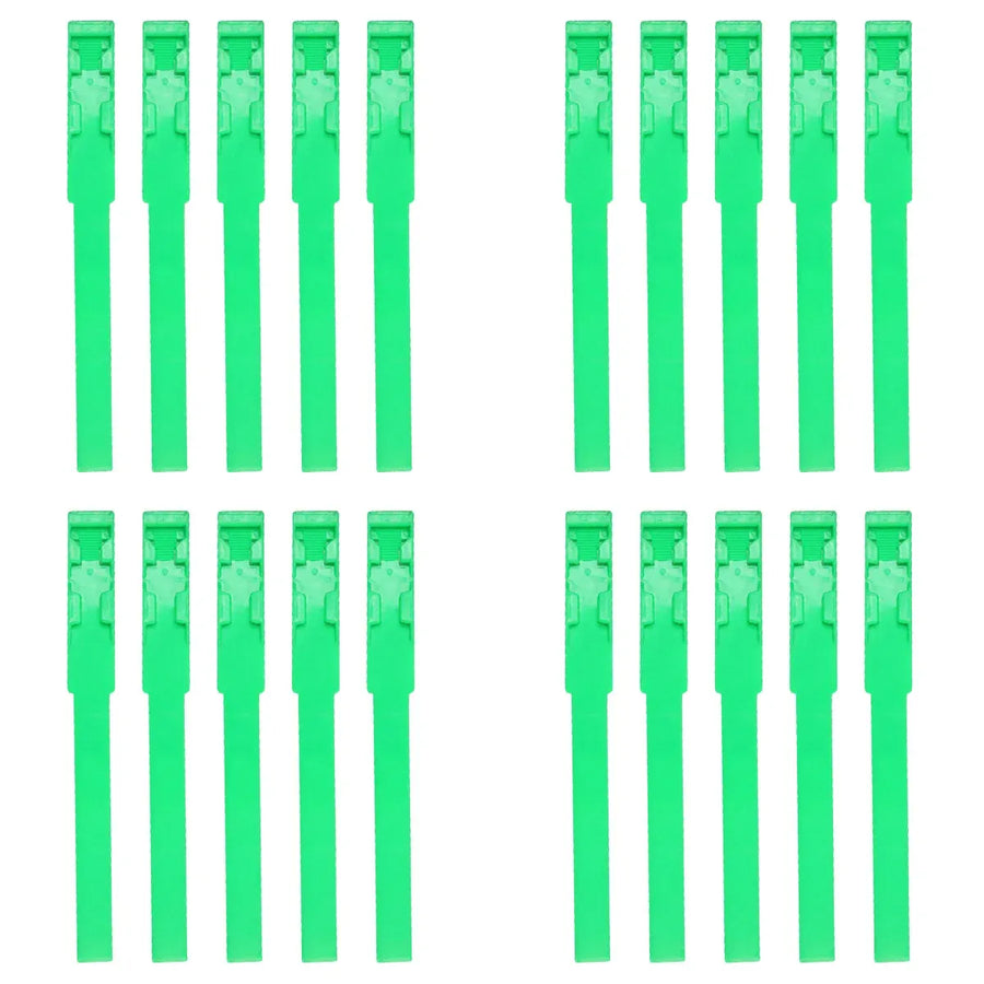 Cow Identification Bands 20PCS Adjustable Foot Rings Multi Colour Tags Livestock - Green