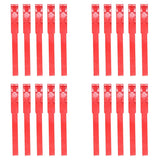 Cow Identification Bands 20PCS Adjustable Foot Rings Multi Colour Tags Livestock - Red