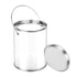 10pcs Cylinder Box with Iron Lid Round Bucket Candy Jar Storage Container - 10x10x12.5cm