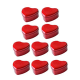 10pcs Iron Box Wedding Candy Boxes Tea Storage Durable Party Favor Containers - 12x12x5cm