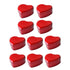 10pcs Iron Box Wedding Candy Boxes Tea Storage Durable Party Favor Containers - 7x7x3.6cm