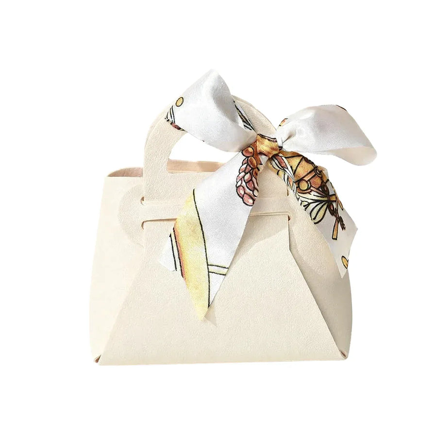 20PCS Handheld Wedding Candy Packaging Bags for Party Favors Wedding Decor Use - Beige
