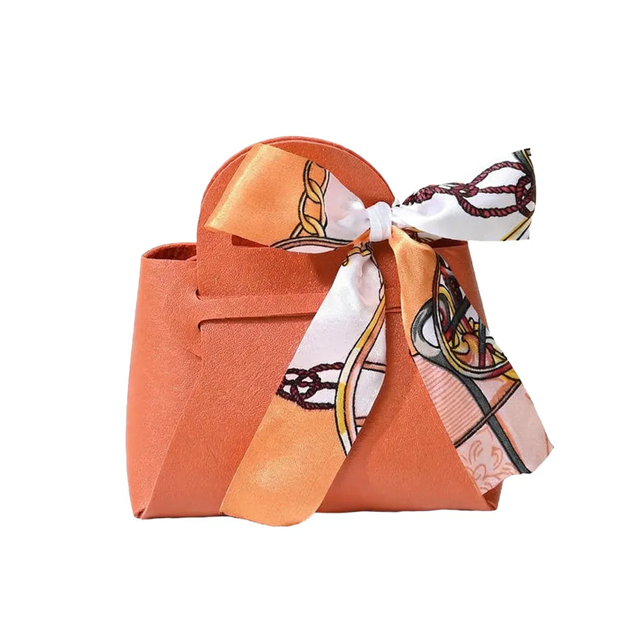 20PCS Handheld Wedding Candy Packaging Bags for Party Favors Wedding Decor Use - Orange