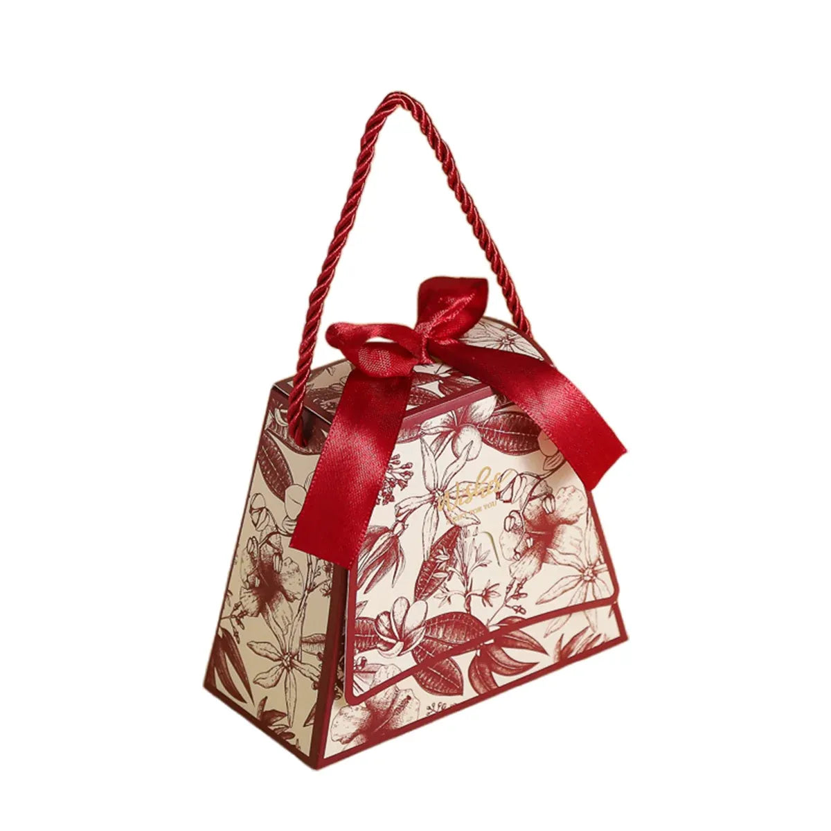 50pcs Wedding Candy Box Gift Box for Party Favors Decorative Candy Packaging - Red