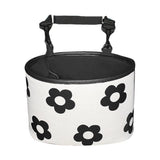 Hanging Backseat Storage Organiser Box for Car Rubbish and Essentials - Flower