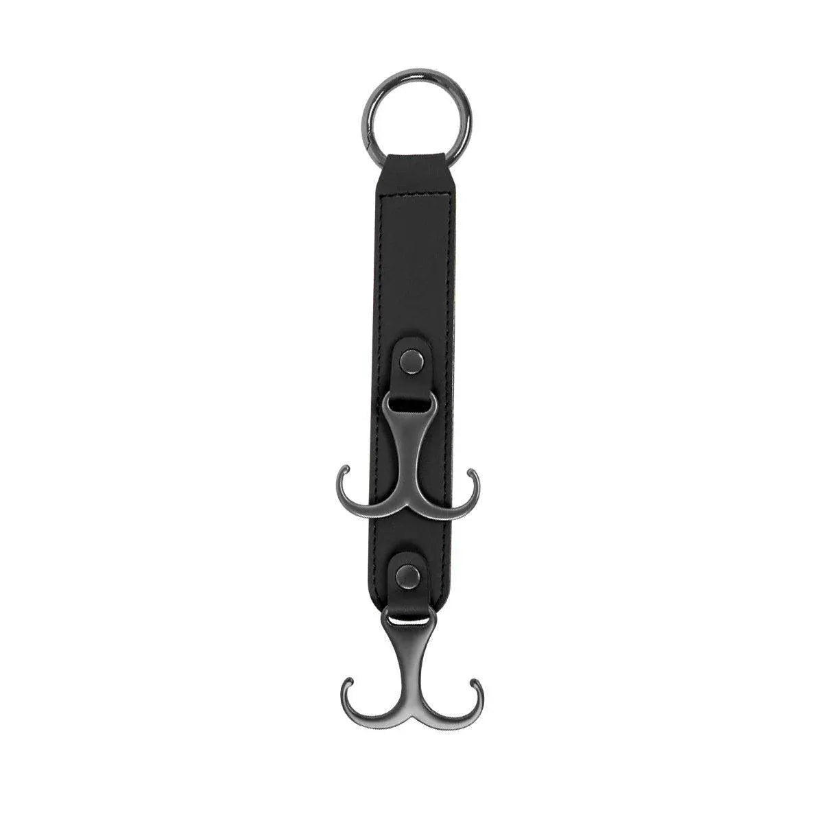 1pc Car Headrest Hook 3 in 1 Hanger for Bag and Purse Organizer - Black