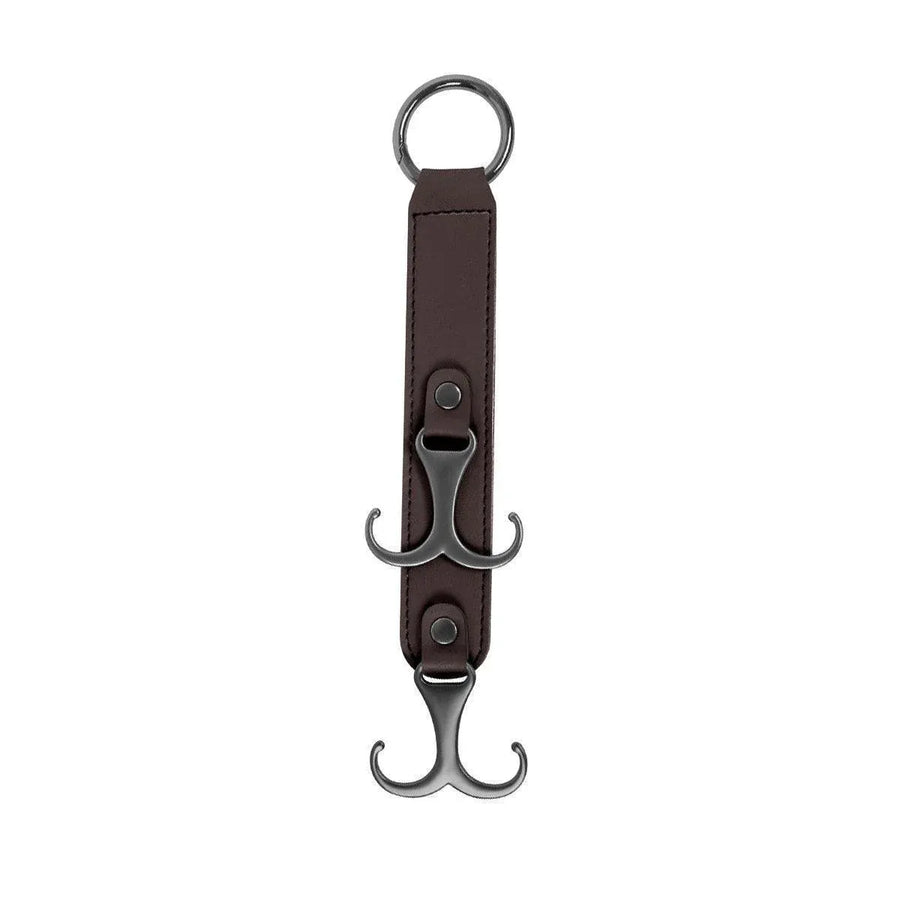 1pc Car Headrest Hook 3 in 1 Hanger for Bag and Purse Organizer - Brown