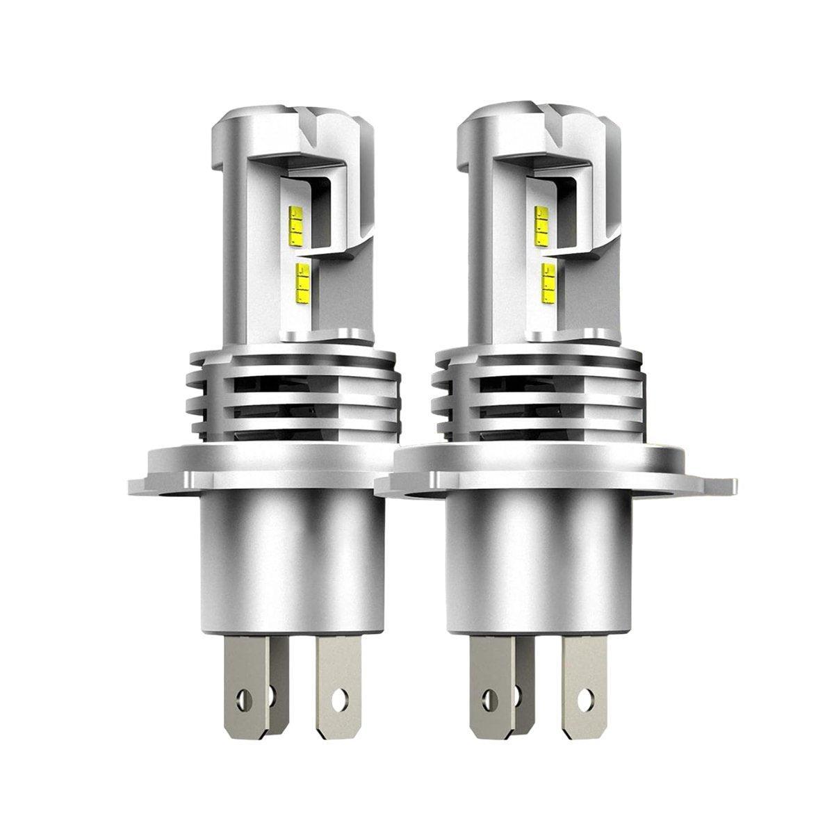2 Pack H4 LED Headlight Bulbs 6000K White 9600LM High Low Beam Canbus Ready