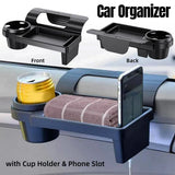Car Multifunctional Organizer Hanging Storage Box with Cup Holder for Vehicle