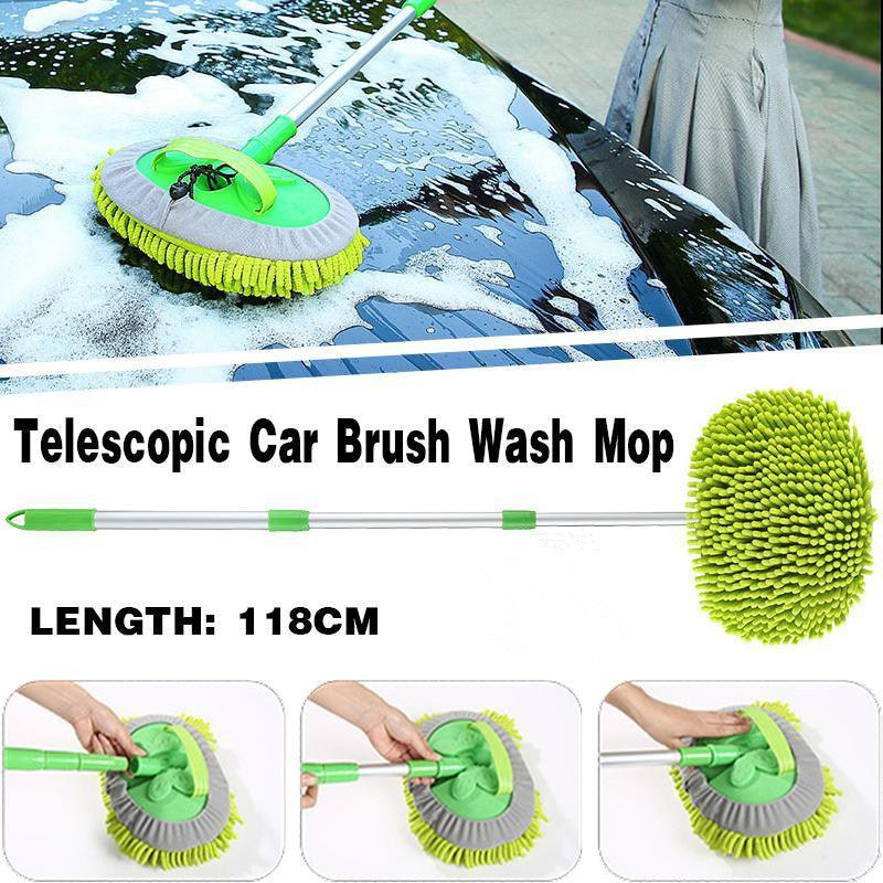 New Telescopic Car Brush Wash Soft Care Mop Vehicle Cleaning Window Adjustable - Car Brush Wash Mop