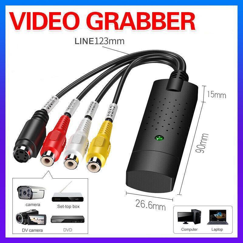 Video Grabber Capture Usb Card Convert Vcr Vhs To Digital Dvd For Windows 10 Au
