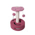 Cat Climbing Toy Small Jump Platform with Claw Scratching Board for Kittens Play - Pink