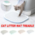 Anti Spill Cat Litter Mat Double Layer Pet Toilet Mat for Litter Box - Grey