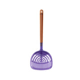 Cat Litter Shovel Cat Poop Removal Tool Kitten Litter Scoop Waste Cleaner - Purple