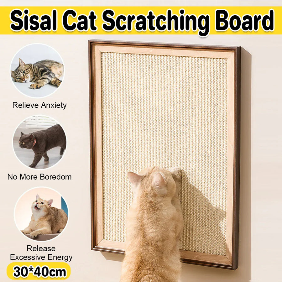 Sisal Cat Scratching Board Durable Space Saving for Indoor Cats Kittens Play