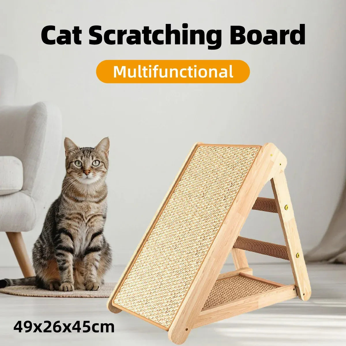 Cat Climbing Frame Gripper Cat Bed Multi Functional Pet Furniture Sleeping Nest