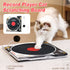 Record Player Cat Scratching Board Corrugated Cardboard Cat Toy
