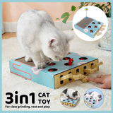 Multifunctional Cat Toys Corrugated Scratch Board for Cats and Hamsters Fun Toy