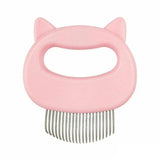 Pet Grooming Massage Comb Cat Dog Hair Removal Brush Detangler Massager Tool - Pink