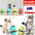Cat Treat Dispenser Toy Ball Kitten Selfplay Interactive Tumbler Multifunction - Green