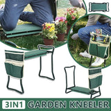 Versatile 3-in-1 Garden Kneeler Padded Seat Kneeling Gardening Work Stool Tools