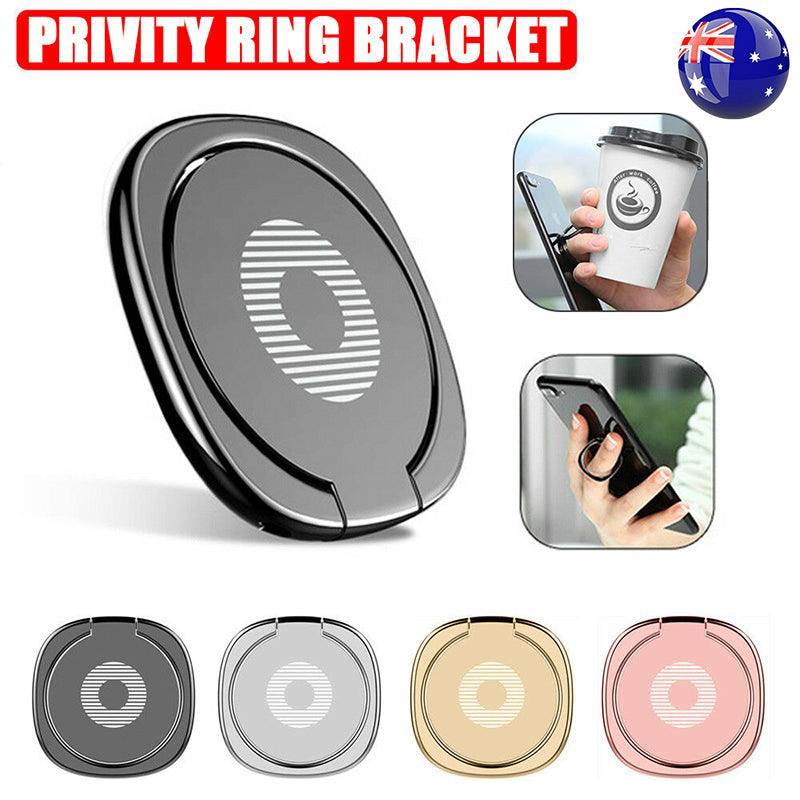 Iring Phone Ring Finger Holder Stand Mobile Grip with Mount Hook for iPhone and iPad - Black