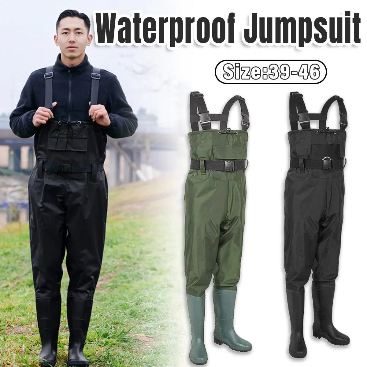 Waterproof Ultra Light Breathable Wading Pants Nylon Half Length Gear - Black-39