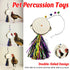 Chicken Mirror Toy Double Sided Drum Design Pet Poultry Pecking Toy for Hen Coop