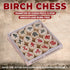 Chinese Birch Wood Chess Set with Laser-Engraved Pieces and Board