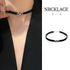 Elegant Black Necklace Simple and Stylish Temperament Jewelry for Women and Girl