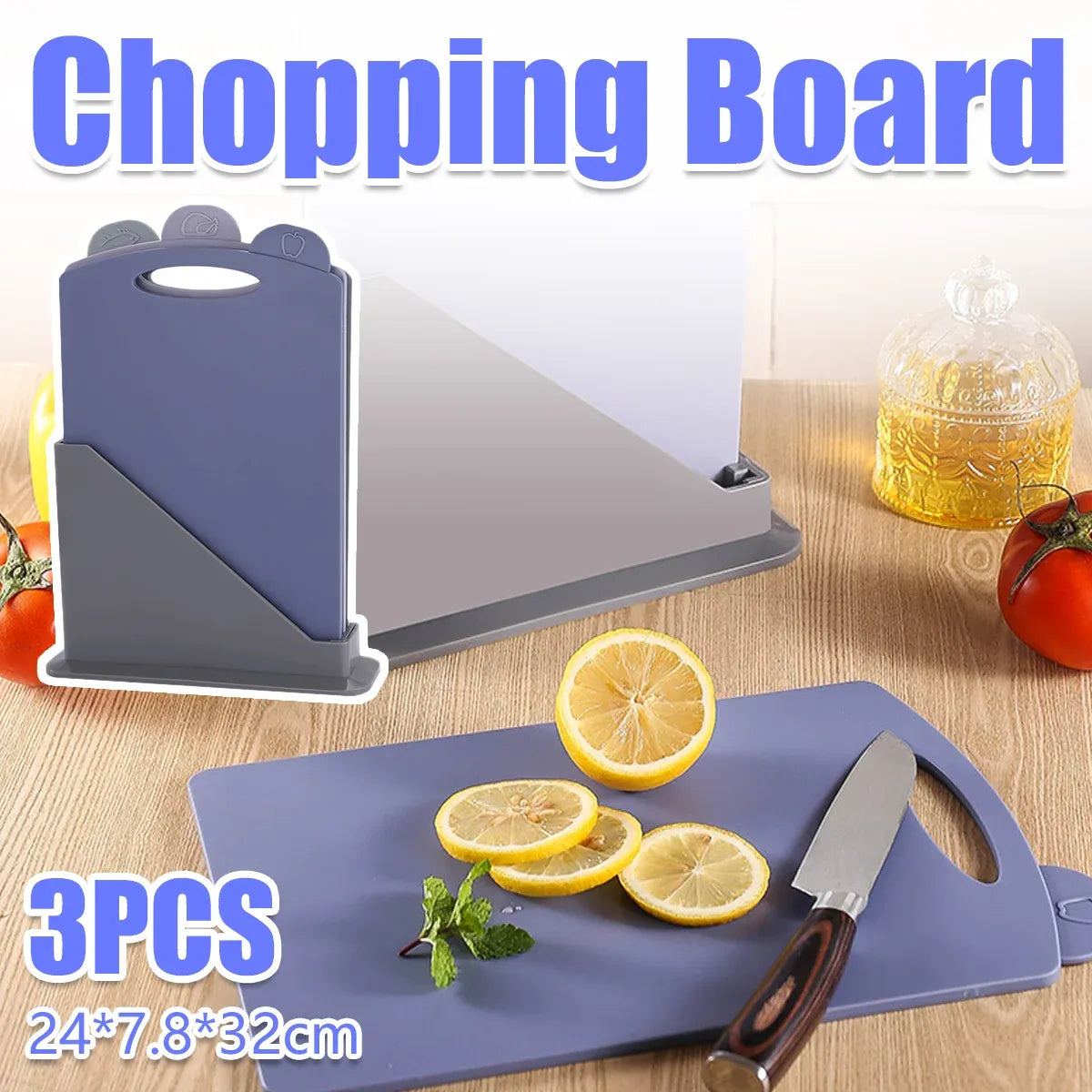 3pcs Classified Cutting Boards Set for Meat Vegetable Fruit Kitchen Food