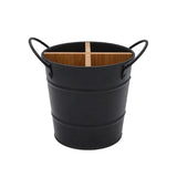 Multi-Functional Home Chopstick Container Plastic Compartments Drainage Rack - Black