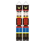 Nutcracker Soldier Door Banner Couplet Merry Christmas Xmas Decoration Ornaments - 04