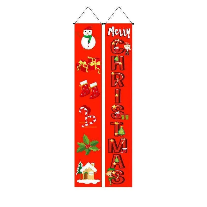 Nutcracker Soldier Door Banner Couplet Merry Christmas Xmas Decoration Ornaments - 18