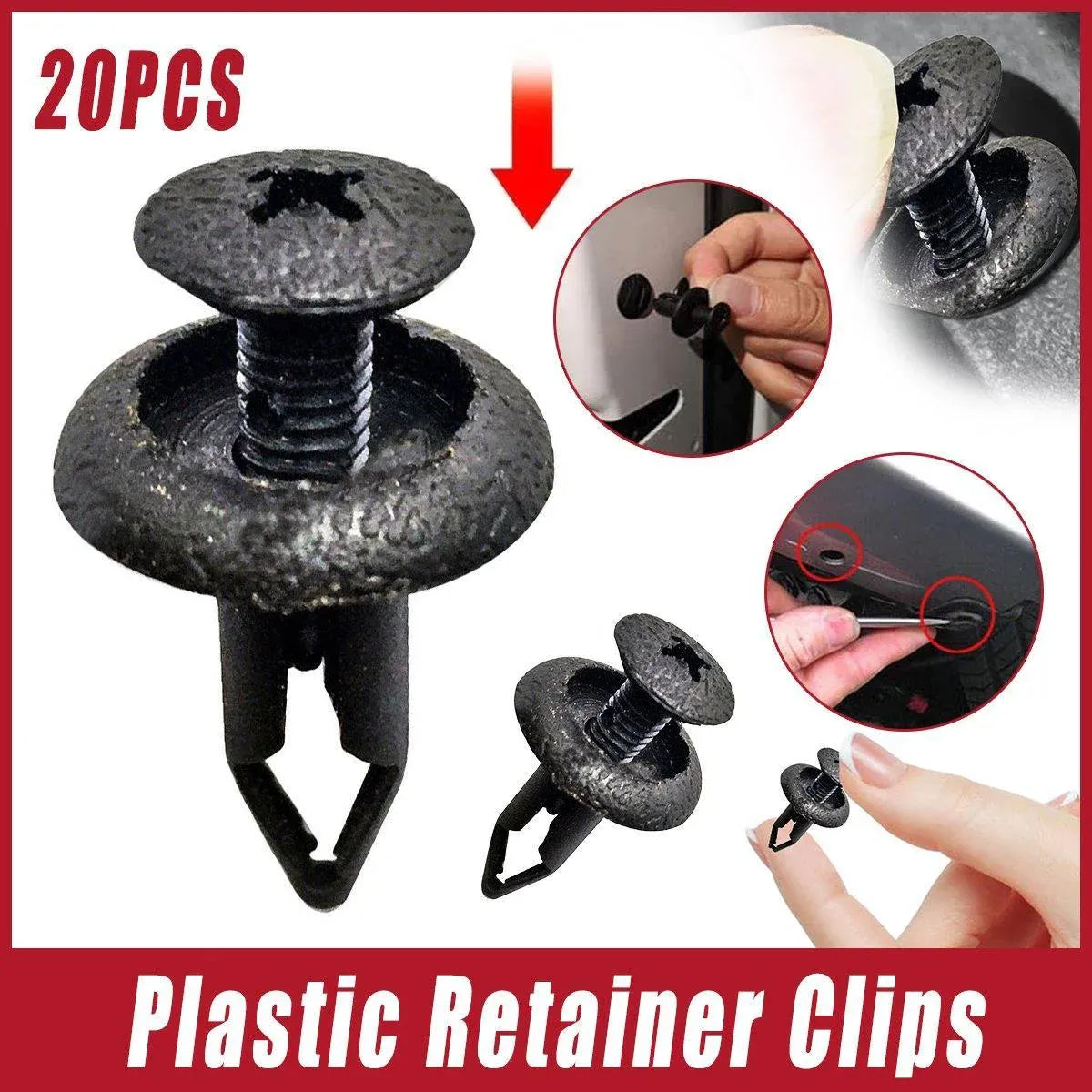 20X For Chevrolet Mercedes-Benz BMW front panel fender Plastic Retainer Clips